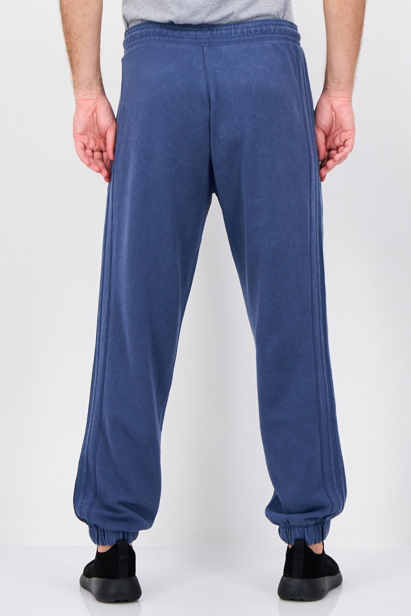 Adidas Men Loose Fit Embroidered Logo Outdoor Sweatpants, Slate Blue - Image 2